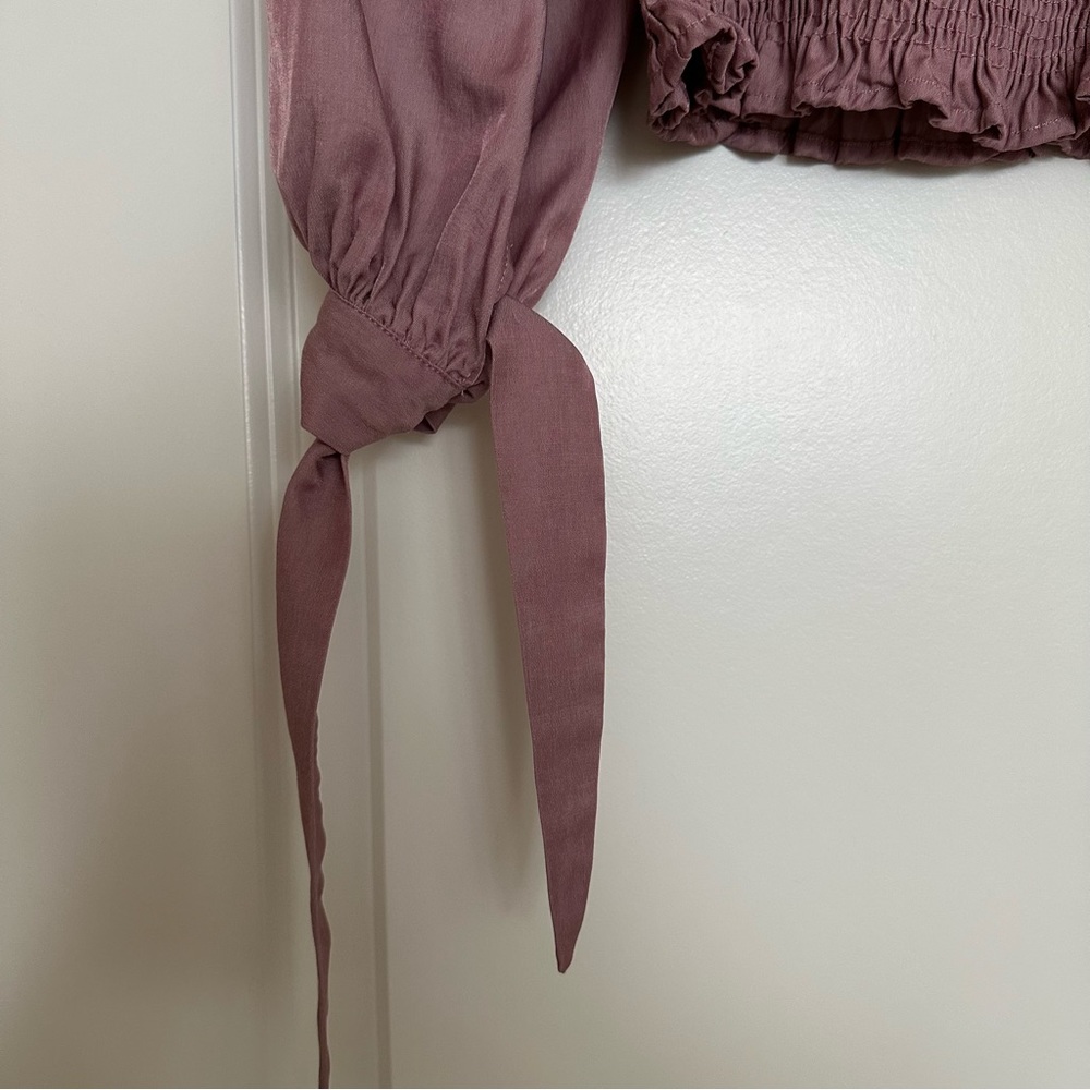 Pink Ruched Blouse - Picture 6 of 6